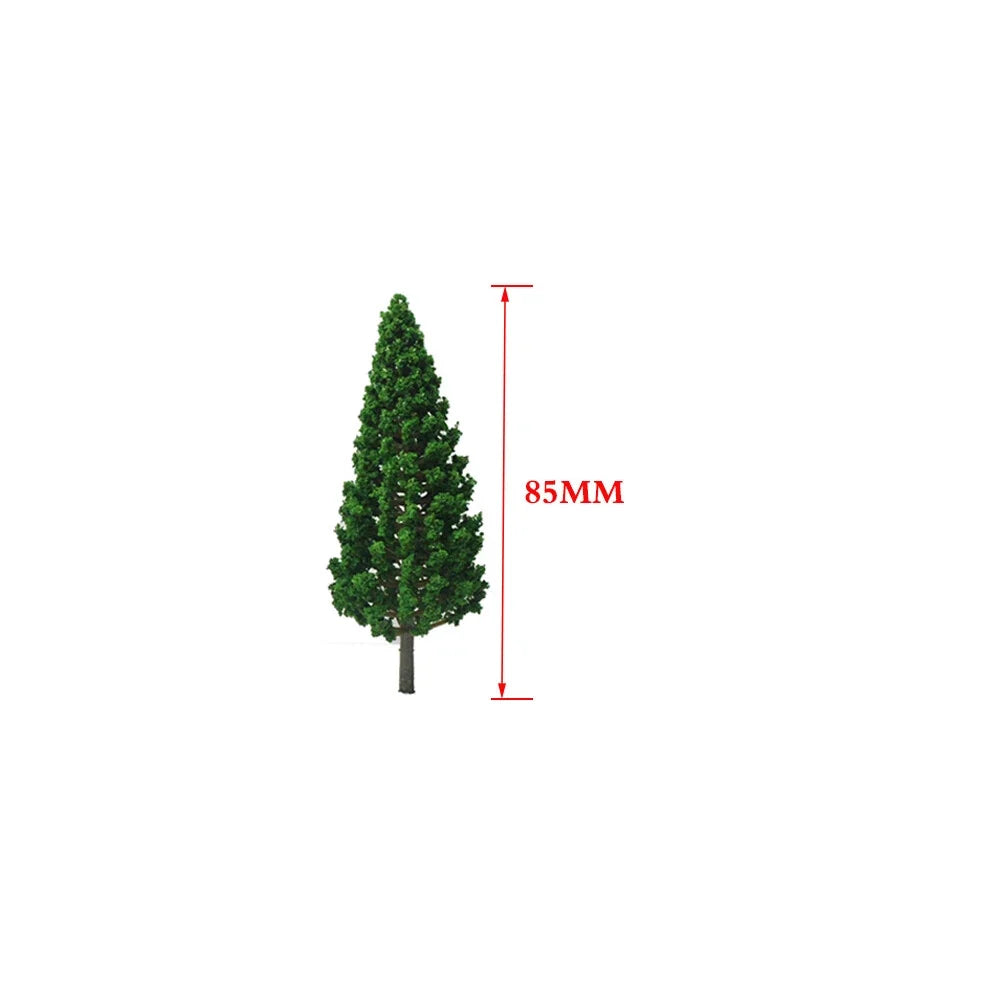 20 Pieces of Pine Tree Scenery for Scale Model Railroad Diorama