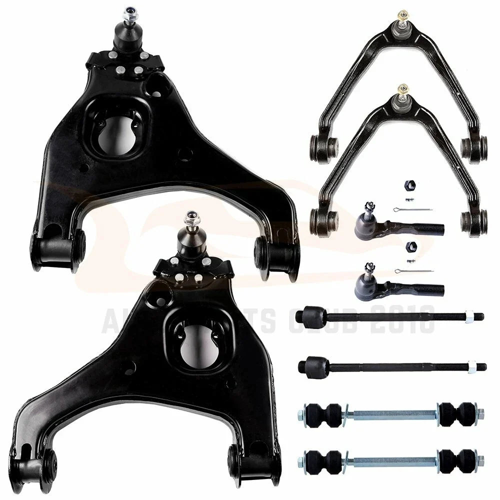 10Pcs Front Sway Bar Control Arm Kit for GMC Sierra, Chevrolet Silverado 1500