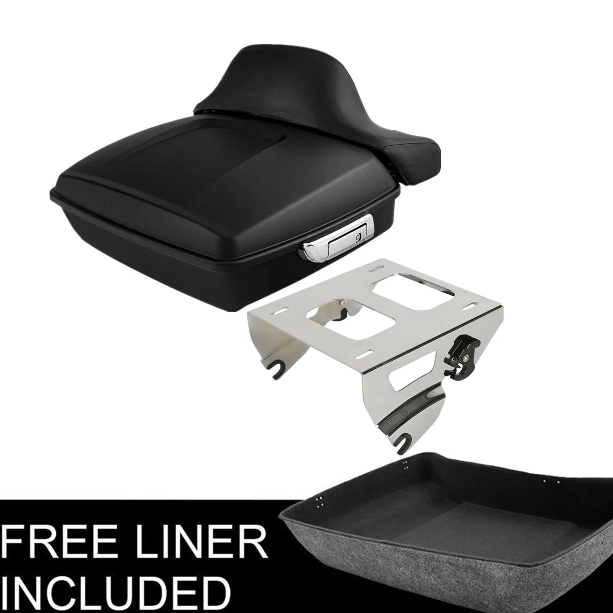 Chopped Trunk & Solo Mount Pad Rack for Harley Electra Glide 2014-Present
