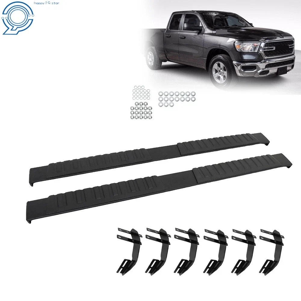 Running Boards for Dodge Ram 1500 Quad Cab (2019–2025) 6" Nerf Bars