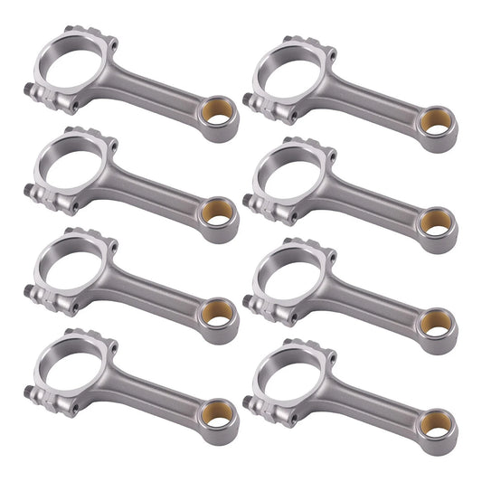 Set of 8 I-Beam 5140 Connecting Rods for SBC Chevy 350 (500HP)