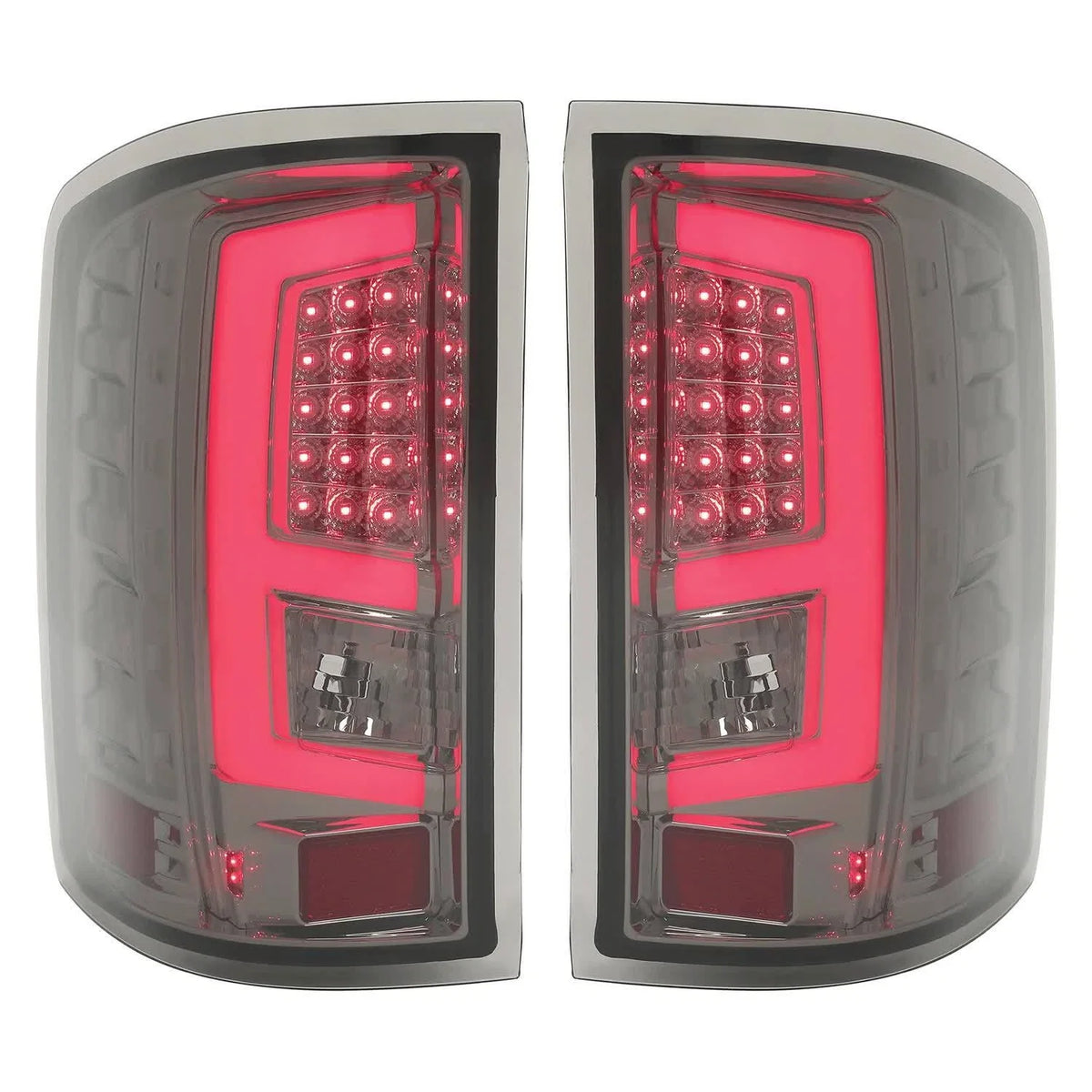 LED Tail Light Tube Bar Brake Lamps for GMC Sierra 1500 2500HD 3500HD (2014–2018)