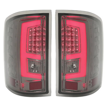 LED Tail Light Tube Bar Brake Lamps for GMC Sierra 1500 2500HD 3500HD (2014–2018)