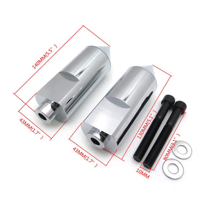 Spike Frame Sliders - Chrome for Yamaha YZF R1 (2004 to 2006)