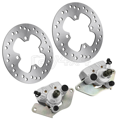 Front Brake Calipers and Disc Rotors for Honda Rancher 420 2007-2014