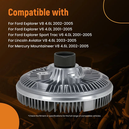 2003-2005 Lincoln Aviator V8 4.6L Cooling Fan Clutch 4L2Z8A616-AA