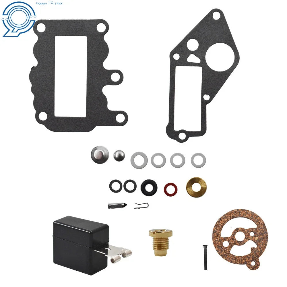 Carburetor Kit with Float for Johnson Evinrude Outboard 9.5 (Year Range)