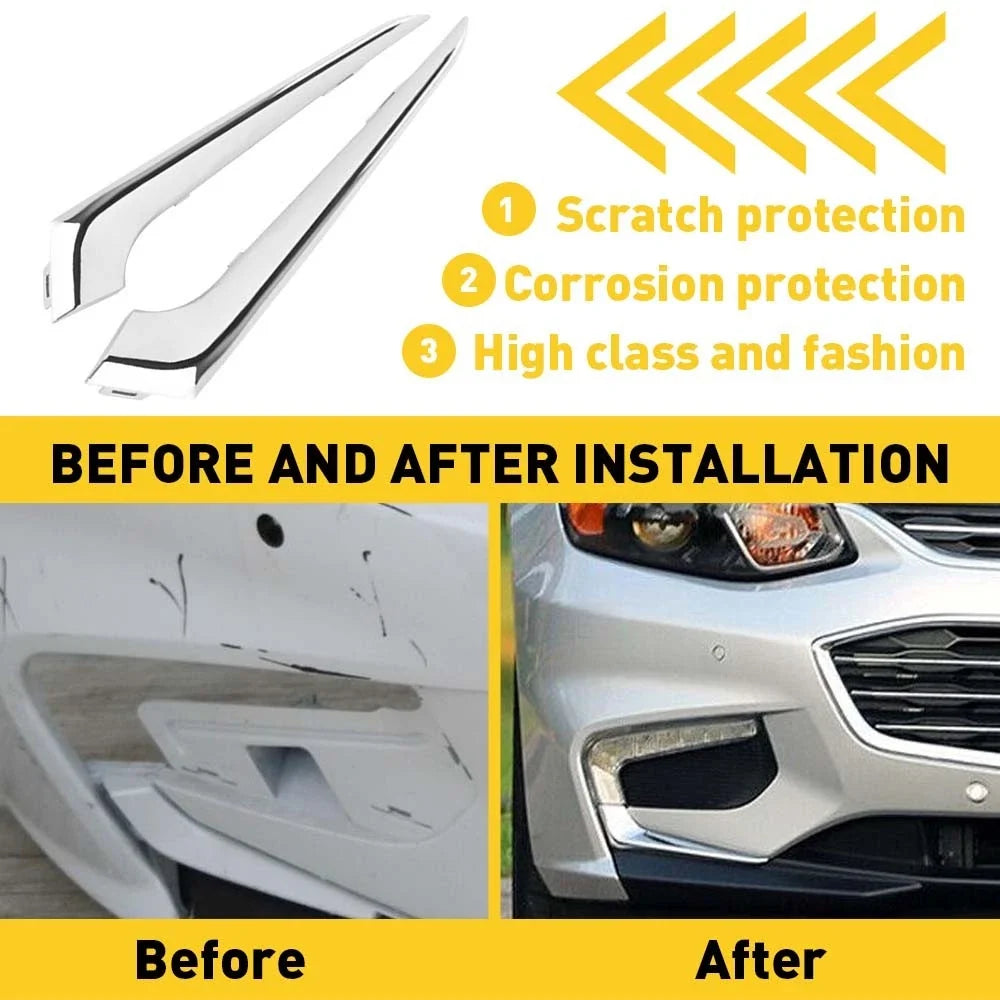 Set of 2 Bumper Insert Fog Light Trim for Chevy Malibu (2016–2018)