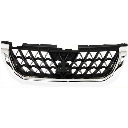 Grille for Mitsubishi Montero Sport (2001) Chrome Shell Black Insert