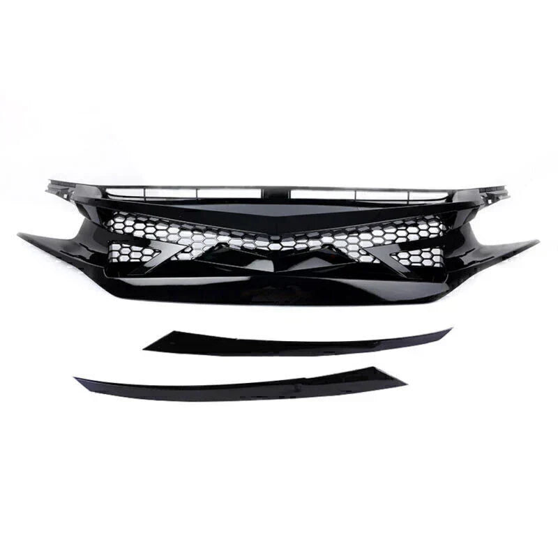 Front Bumper Mesh Grille for 2016-2018 Honda Civic