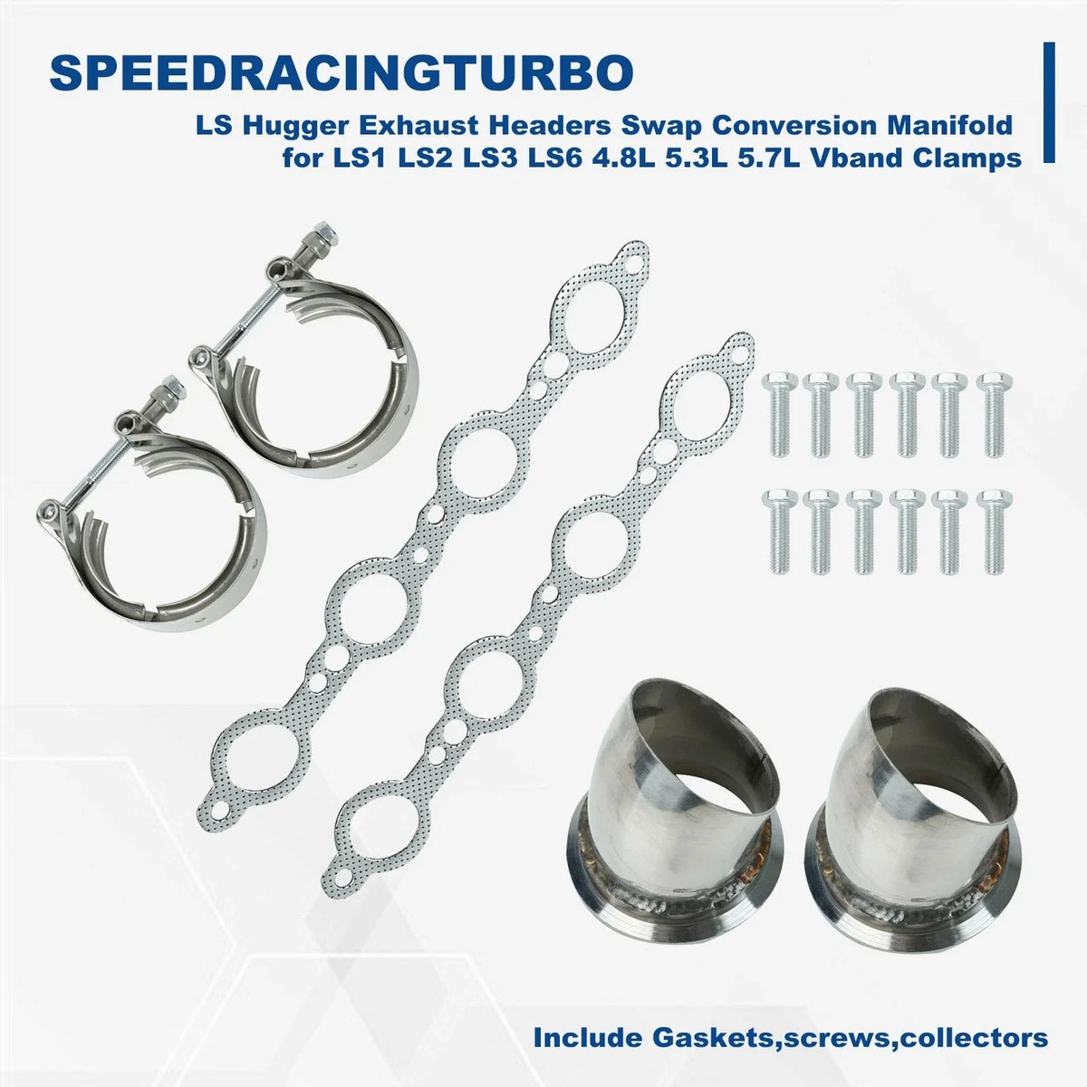 LS1 LS2 LS3 LS6 Exhaust Headers Hugger for 4.8L 5.3L 5.7L (2000–2015)