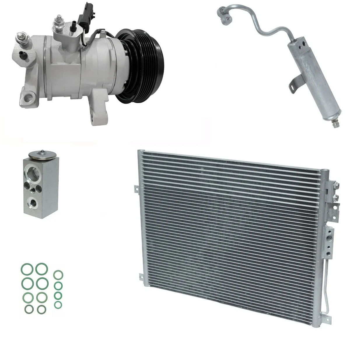 A C Compressor Kit with Condenser for Jeep Commander 3.7L (2009–2010)