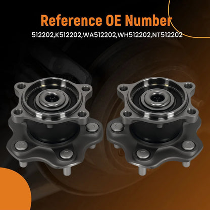 Set of 2 Rear Wheel Hub Assemblies for Nissan Altima (2002–2006) 512202