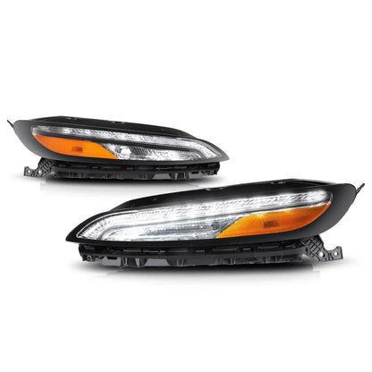 LED DRL Turn Signal Parking Light for Cherokee (2014–2018) - Chrome Housing Amber