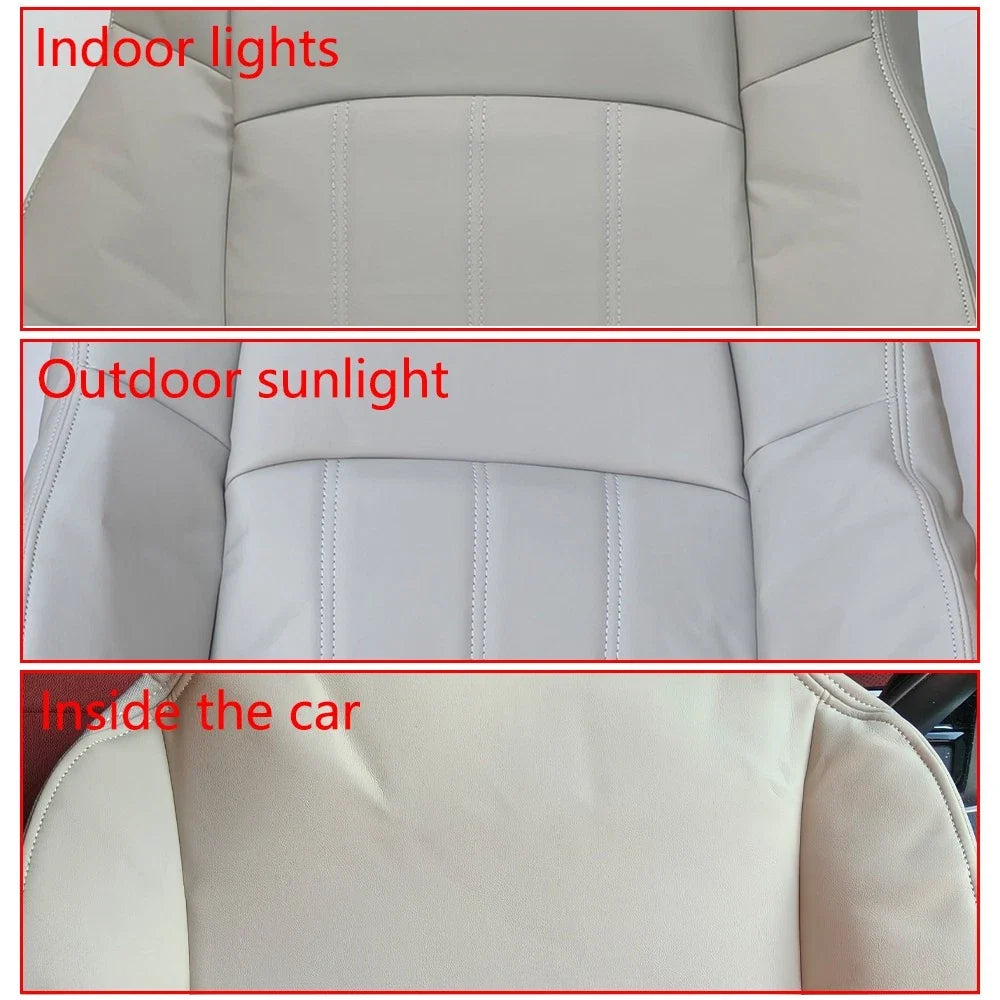 Leather Seat Covers for Chrysler 300C (2005–2010) Light Gray