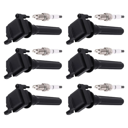 6 Ignition Coils with 6 Iridium Spark Plugs for Dodge Intrepid 2000-2004