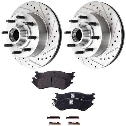 Cross-drilled Brake Pad Set and Disc for F-150 (2000–2003)