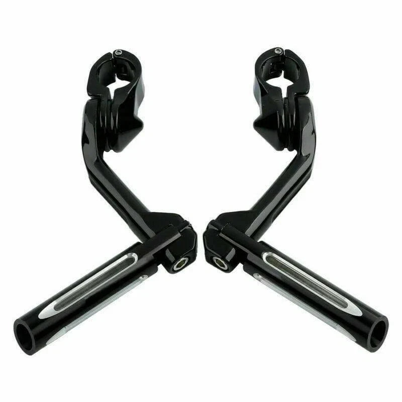 1 1/4" Black Foot Peg Clamps for Harley