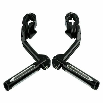 1 1/4" Black Foot Peg Clamps for Harley