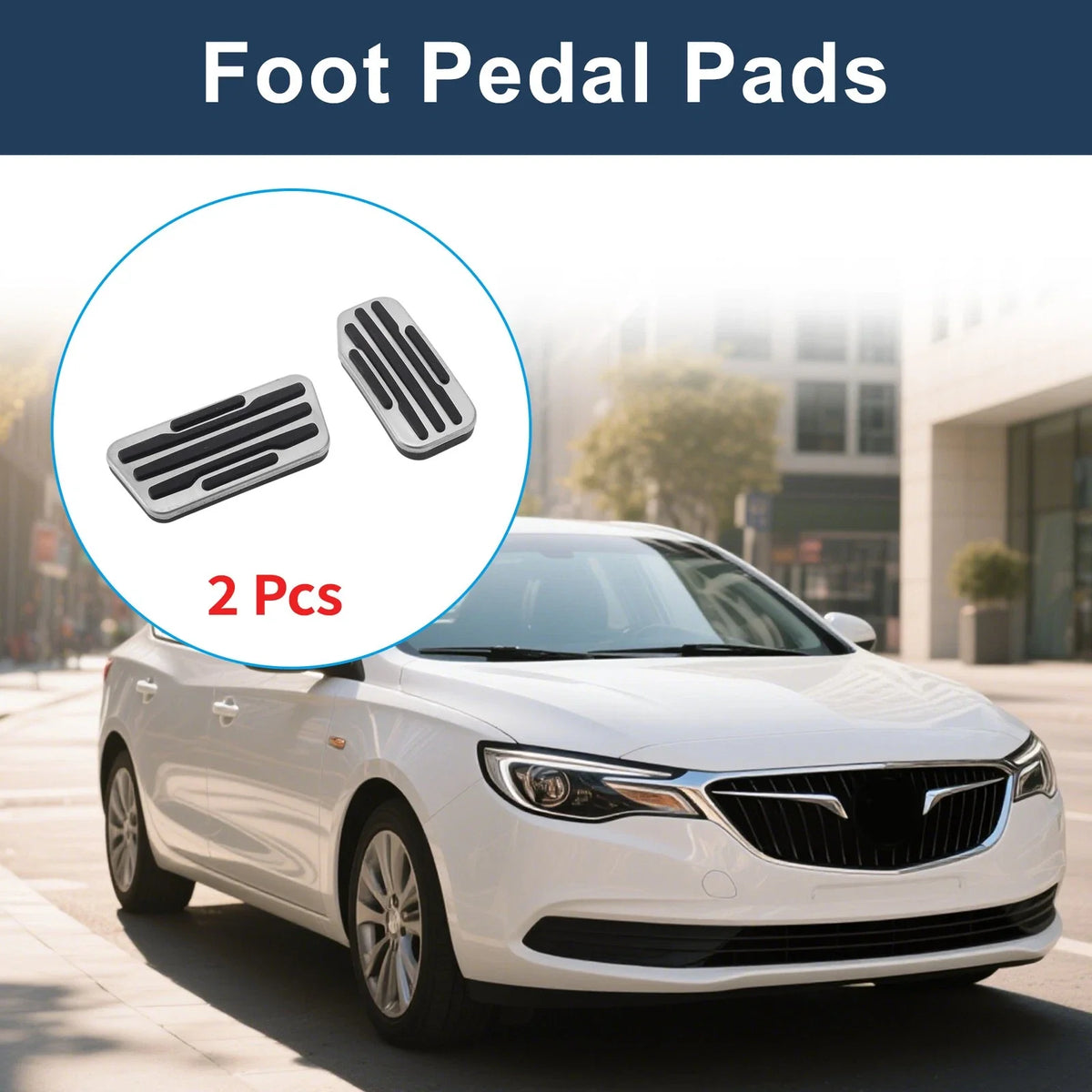 2X Automatic Foot Accelerator Pedal Covers for Buick Excelle GT (2015–2019)
