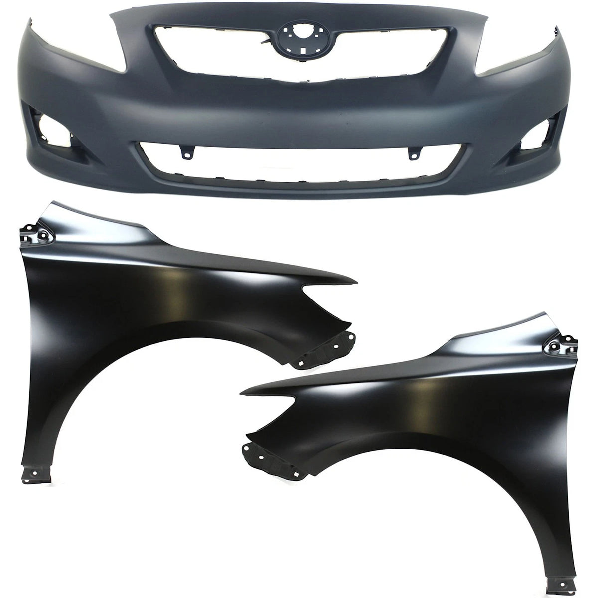 Bumper Cover Kit for Toyota Corolla (2009–2010) Front Japan Built