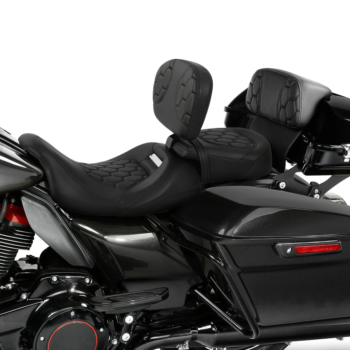 Driver & Passenger Seats Backrest Pad - Harley CVO Road Glide 2014-2023