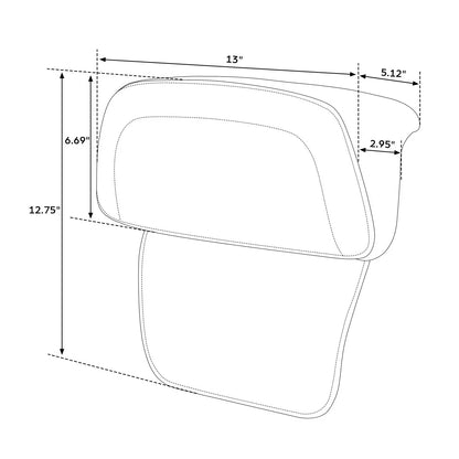 Trunk Backrest Pad for Harley Road Glide (2014–2025)