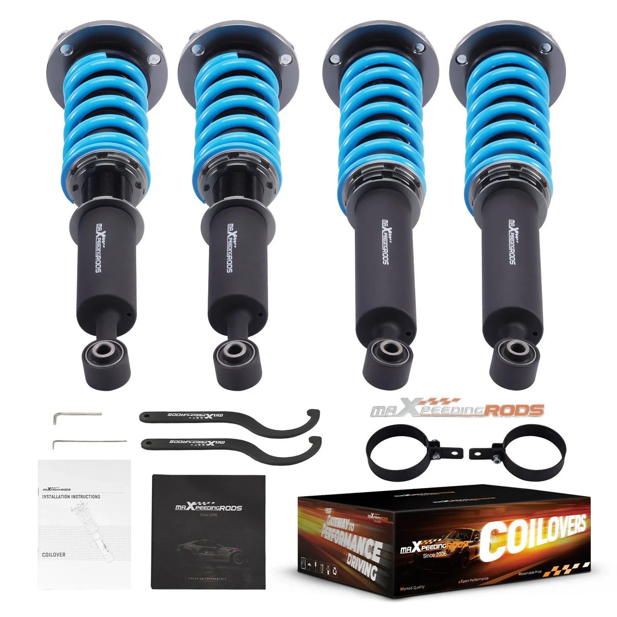 Set of 4 Adjustable Coilovers Lowering Kit for Lexus LS400 (1995–2000)