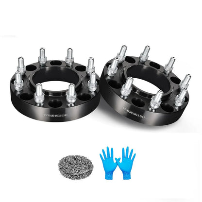 2X 1.5" Wheel Spacers M14x1.5 8x180 for Chevy Silverado 2500 (2011-2018)