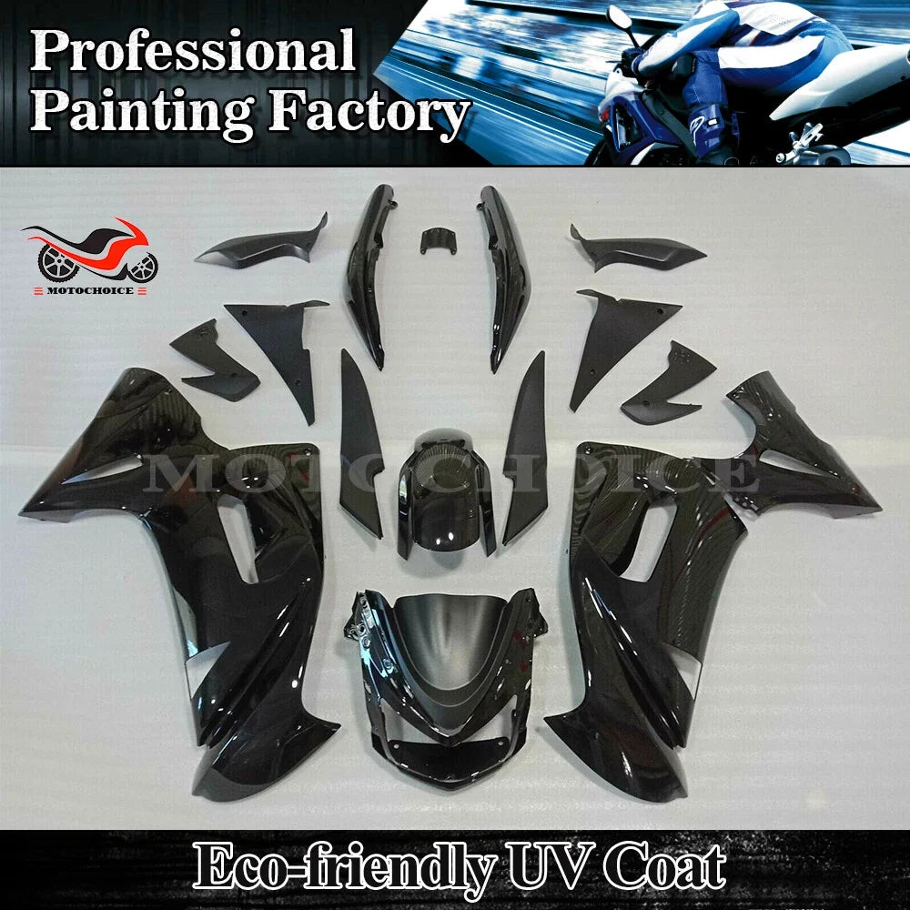 Fairing Kit in Glossy Black for Kawasaki Ninja 650R (2006-2008)