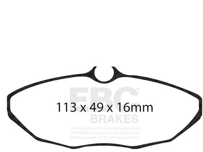Rear Brake Pad Set for Jaguar S Type (2003-2005) HP888GD