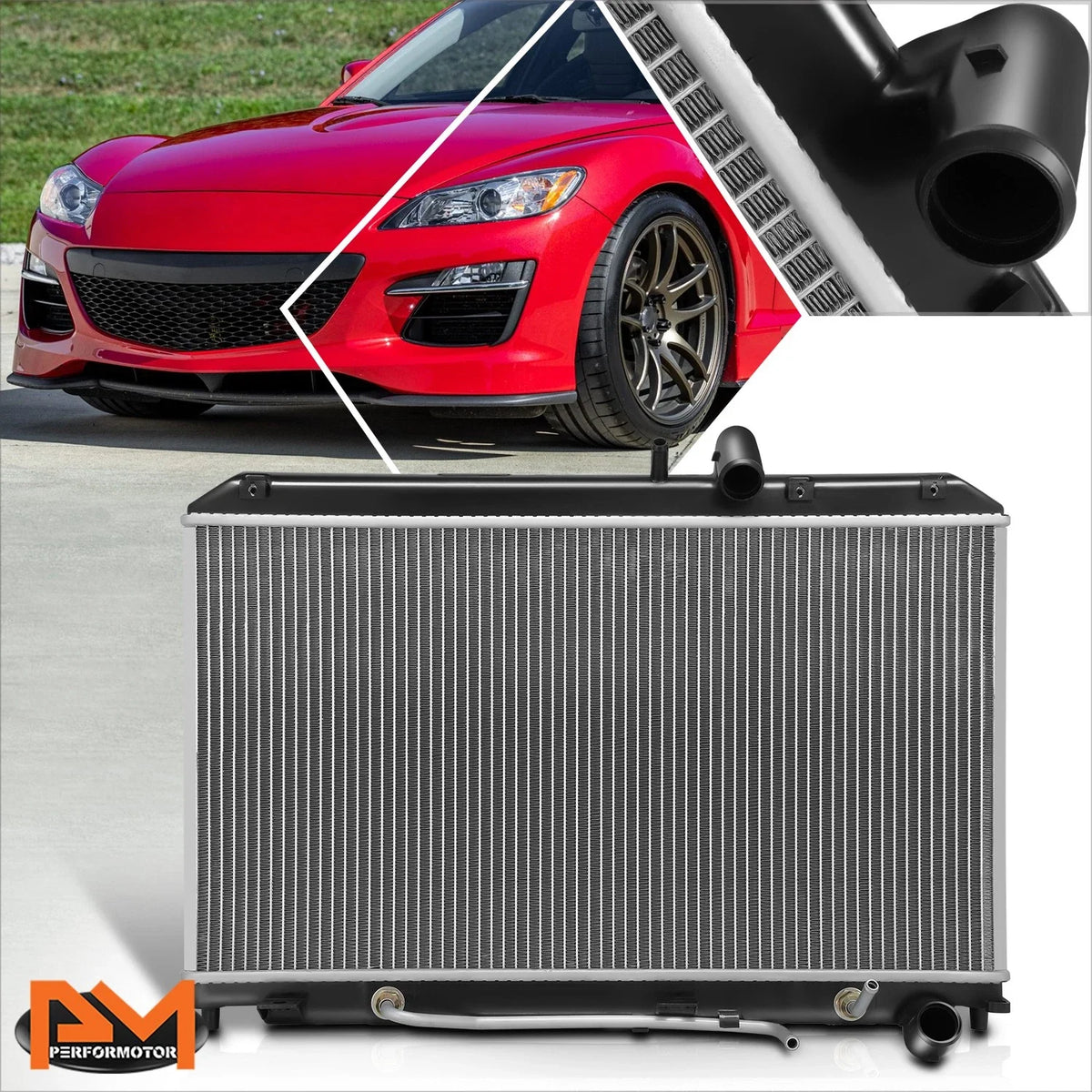 Full Aluminum Core Cooling Radiator for RX-8 2009-2011 DPI-13101