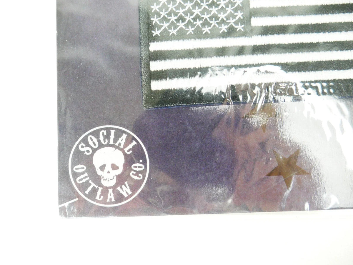5-Piece Motorcycle Patch Set, Embroidered Iron-On for American Bikes