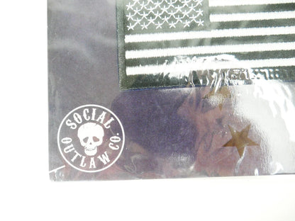 5-Piece Motorcycle Patch Set, Embroidered Iron-On for American Bikes