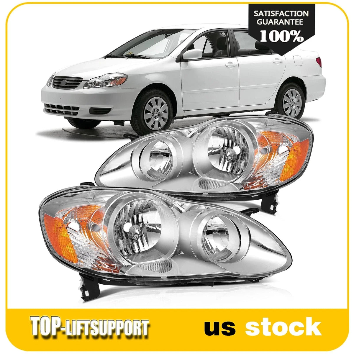 Headlight Assembly for Toyota Corolla (2003–2008)