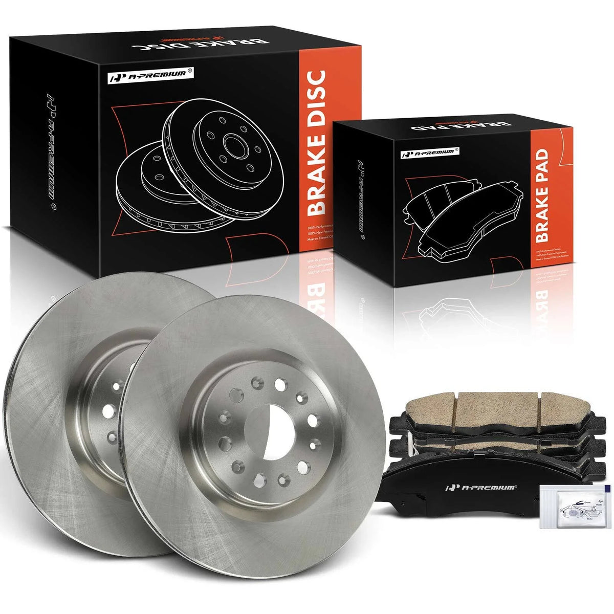 Front Disc Brake Rotors & Ceramic Pads for Buick Enclave (2018–2020)