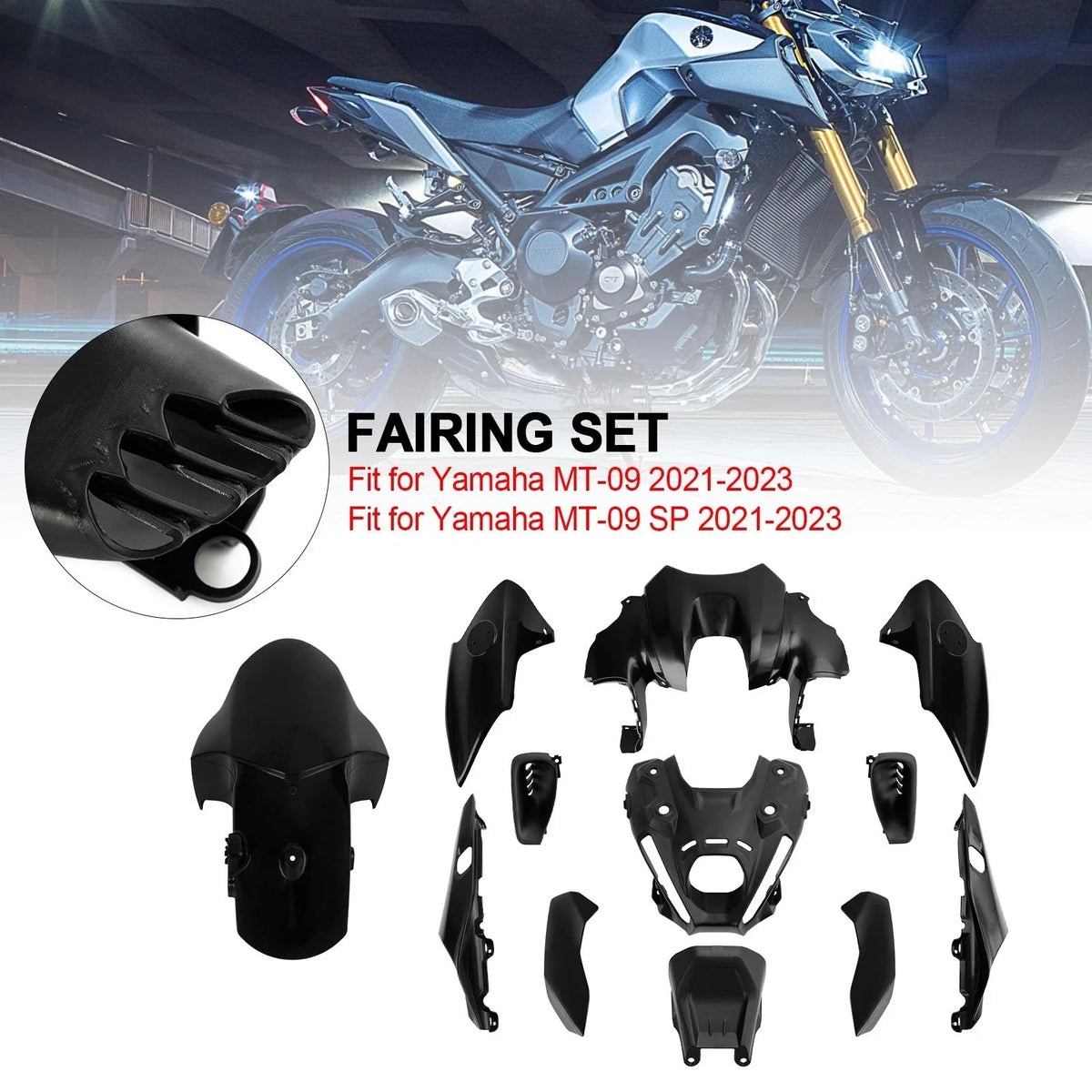 Bodywork Fairing Injection for MT-09 / MT-09 SP Yamaha (2021-2023)