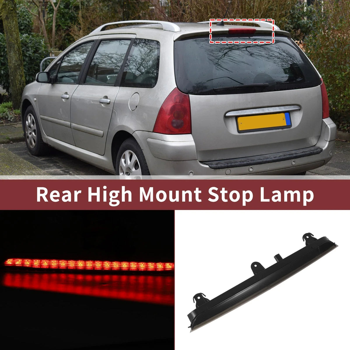 Black LED Third Brake Light for Audi Q7 4L (2007–2016) No. 4L0945097