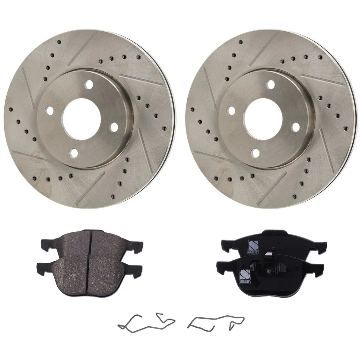 Front Brake Pads and Rotors Set for Ford Focus (2005-2007)
