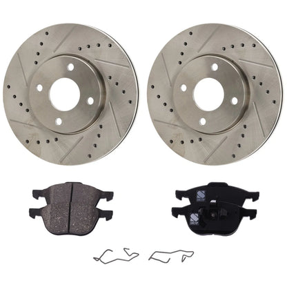 Front Brake Pads and Rotors Set for Ford Focus (2005-2007)