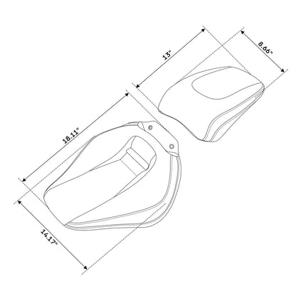Rider Driver & Passenger Seats for Harley Breakout FXBR FXBRS (2018–2023)