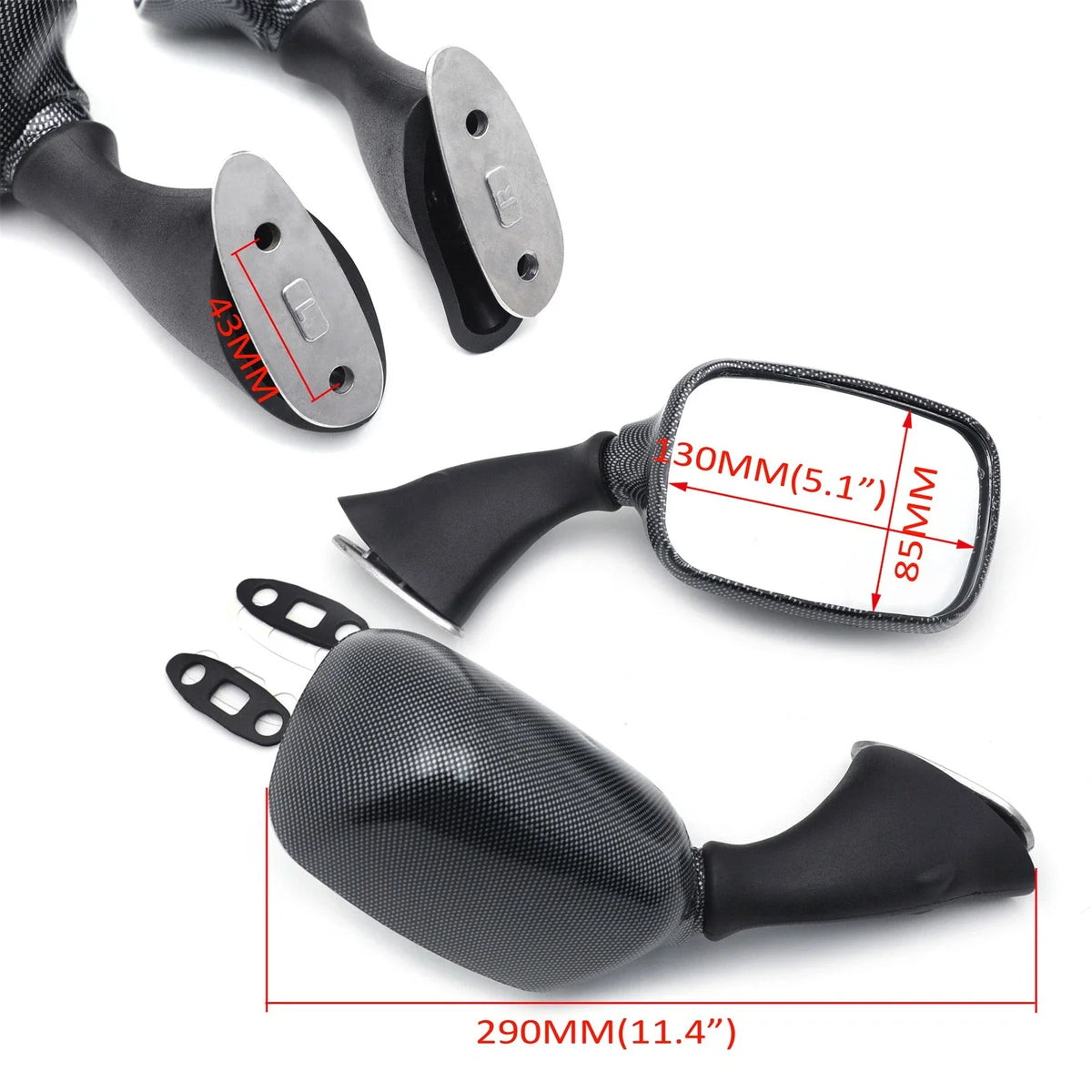 OEM Mirror for Suzuki GSX-R600/750/1000 (2000–2003), Hayabusa (1999–2020)
