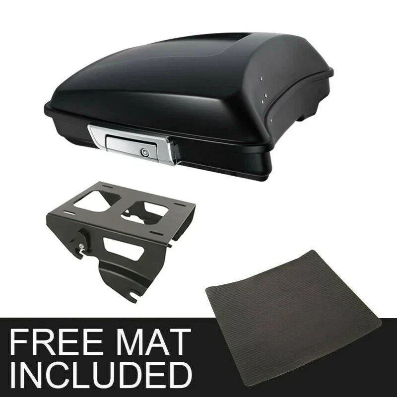 Solo Mount Trunk Rack - Matte Black for Harley Street Glide 2014-2025