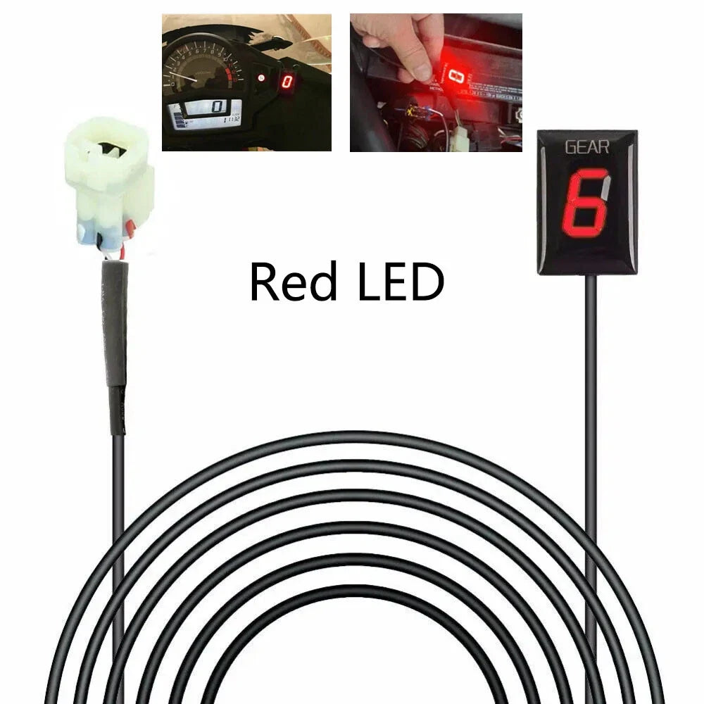 LED Gear Indicator in Red for Honda CBR1000RR CBR600F 2003-2023