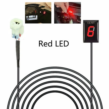 LED Gear Indicator in Red for Honda CBR1000RR CBR600F 2003-2023