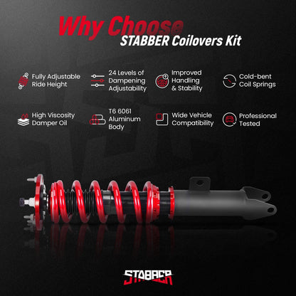 24 Level Adjustable Strut Coilovers for Dodge Charger SRT8 2005-2010