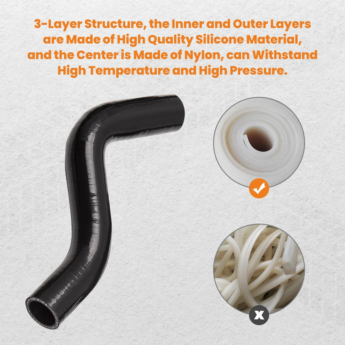 Silicone Radiator Coolant Pipe Kit for Honda Civic D15 D16 (1992–2000) 245 PSI