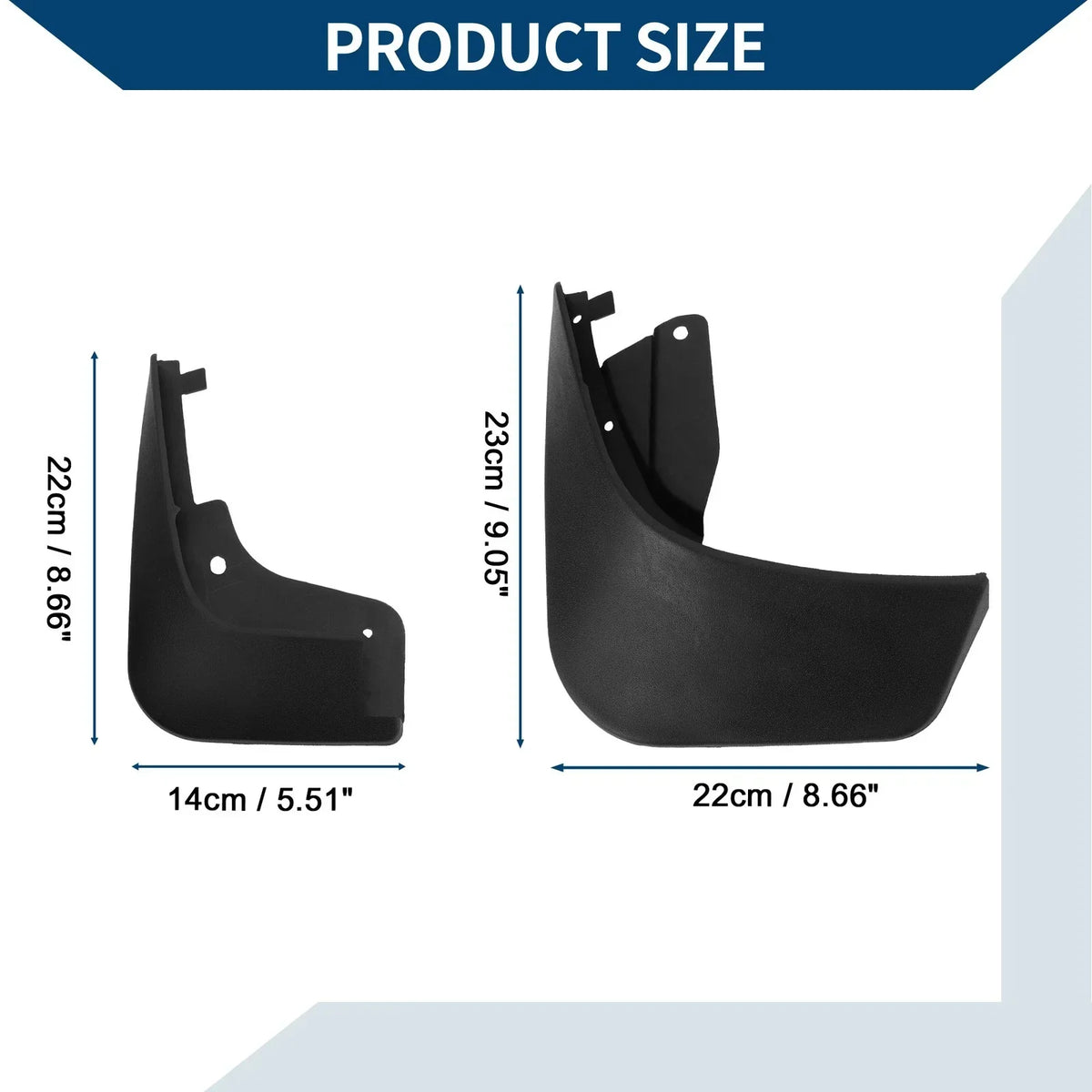 Set of Mud Flaps for Mercedes-Benz Smart 4 Door (2016-2021)