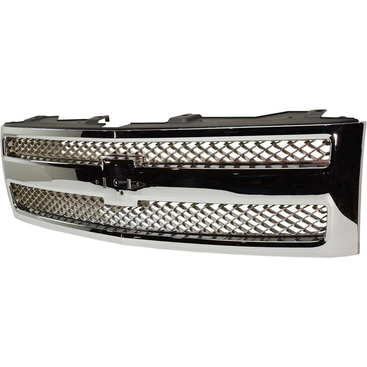 Grille Assembly for Chevrolet Silverado 1500 (2007–2013) Chrome Mesh Insert