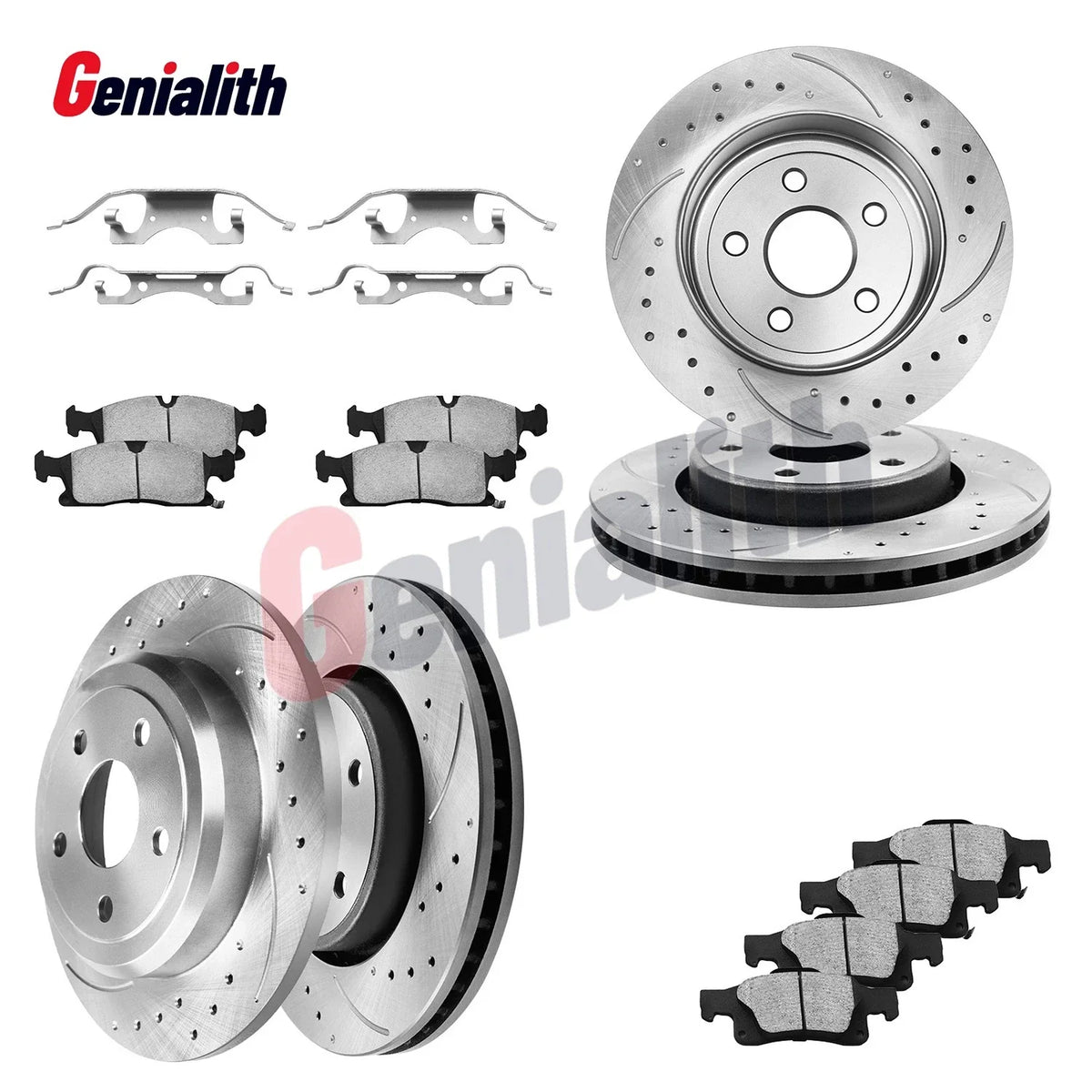 2011-2020 Jeep Grand Cherokee & Dodge Durango Brake Rotors and Pads Kit